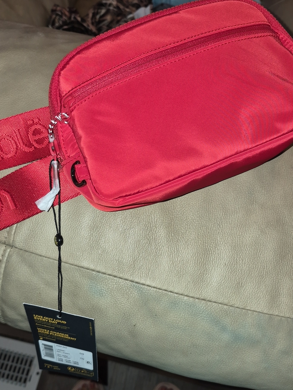 Lole Jamie Red Crossbody Belt Bag - Nwt